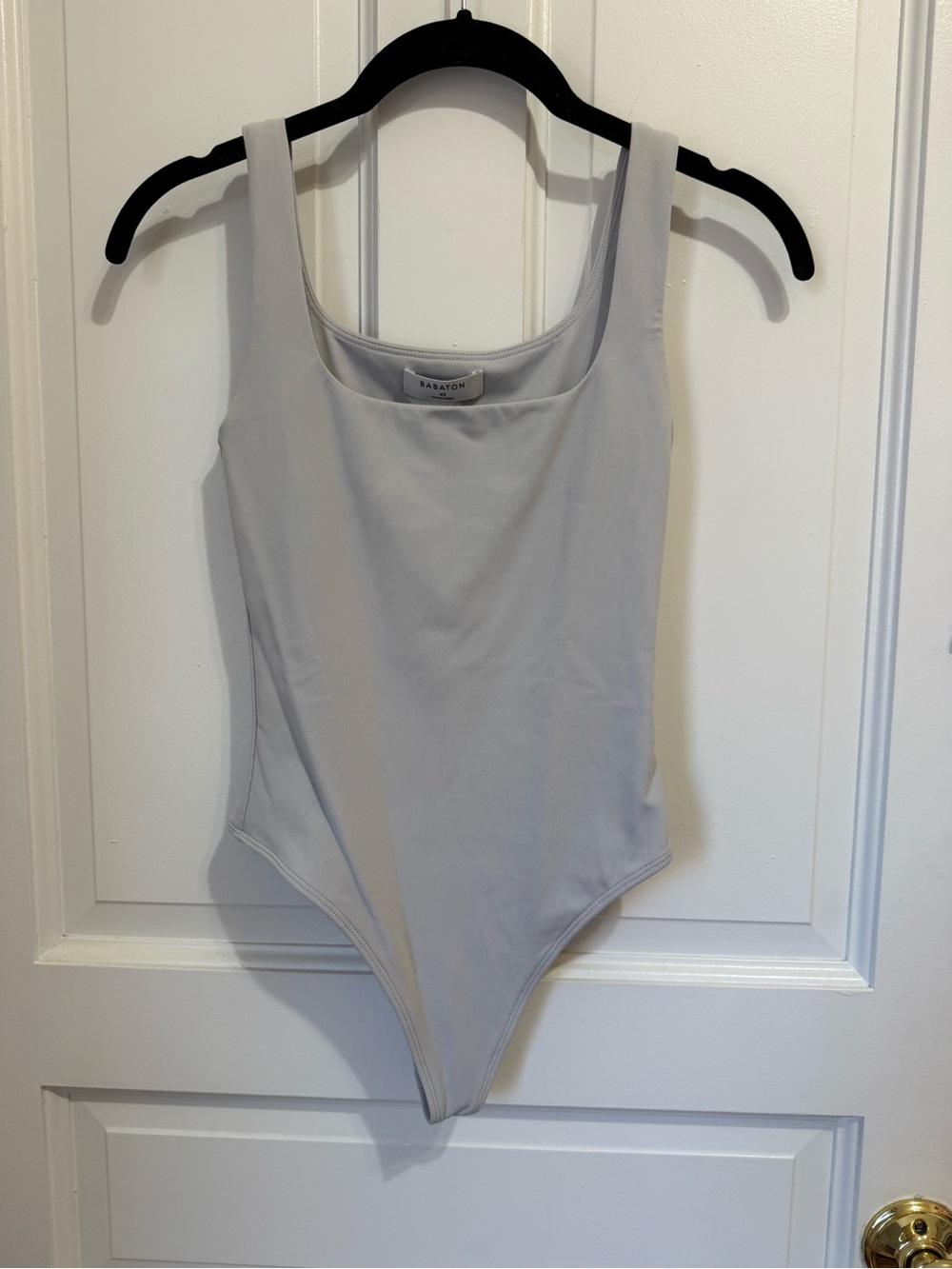 Aritzia Babaton Light Gray Original Contour Bodysuit